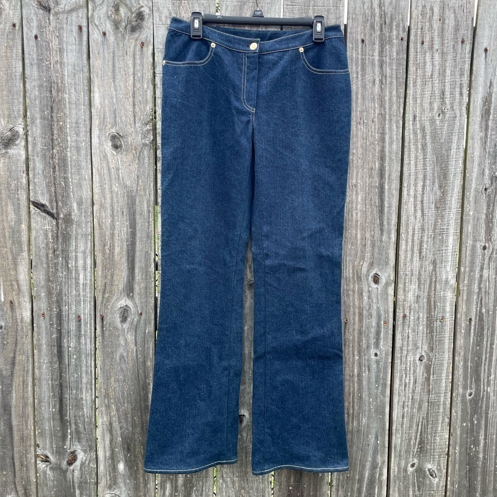 St John Collection Dark Wash Bootcut Jeans Size 6 - Picture 6 of 15